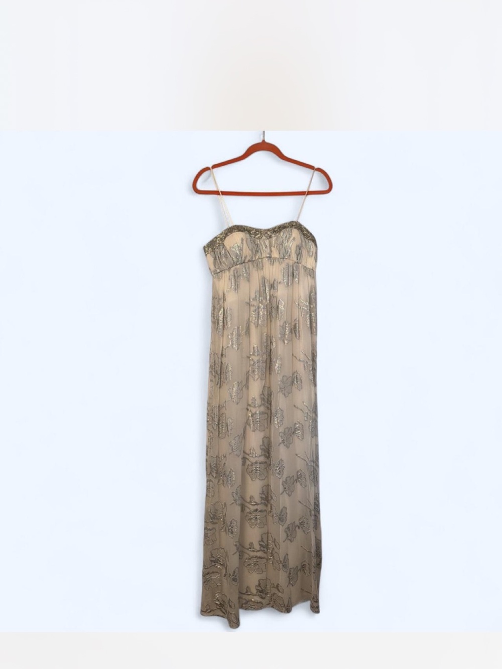 Niteline Champagne Beaded Evening Dress Bodice